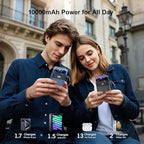 Portable Charger Built-in Cables,10000mAh Power Bank for iPhone,Fast Charge USB C Battery Pack Travel Essentials Slim Lightweight Powerbank Compatible with iPhone 17/16/15/14, Samsung, Android(2 Pack)