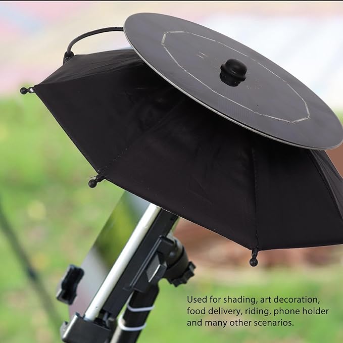 Topyond Phone Umbrella, 10W Solar Charger Sun Shade for Cell Phones, Suction Cup Stand, Outdoor Anti-Glare Protection, for Beach Travel and Outdoor Enthusiasts