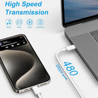 iPhone 17 16 15 Charger Fast Charging 6FT - 20W USB C Charger Block with 6FT Type C to C Cable Compatible with iPhone 17/17 Pro/17 Pro Max/Air/16/16e/15, iPad Pro, iPad Air (White)