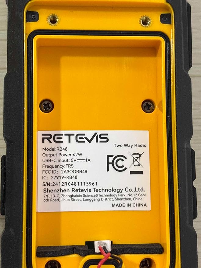 Retevis RB48 FRS Walkie Talkies Long Range, Rugged & IP67 Waterproof & Floating, Mil-Standards 810H Two Way Radio, Heavy-Duty, NOAA, Rechargeable, 20hr Battery, Emergency Radio(2 Pack)