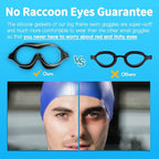 Swim Goggles No Leaking Anti-Fog Pool Goggles Swimming Goggles for Adult Men Women Youth, UV Protection 180° Clear Vision