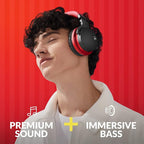 Million Sold Classic E7 Active Noise Cancelling Headphones with Upgraded HD Sound, Wireless Bluetooth Headphones Over The Ear Unequaled Comfort, Vivid Deep Bass, for Home Office Travel Birthday Gift