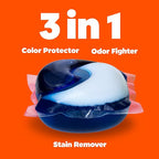 Tide PODS laundry detergent pacs, 3-in-1 Stain Remover, Odor Fighter, Color Protector, 102 Count, HE compatible, Original Scent
