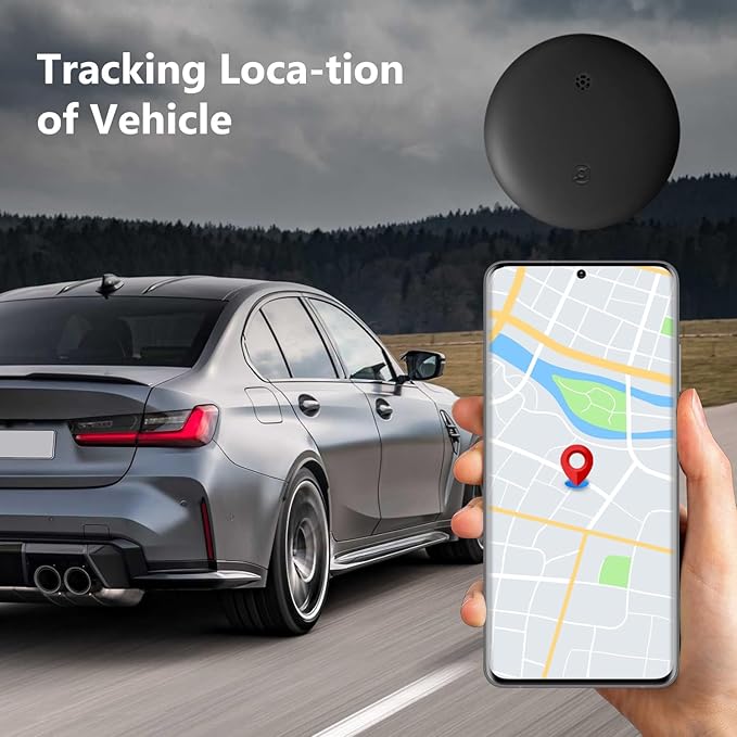 Mini Hidden GPS Tracker for Vehicles – Magnetic Waterproof Real‑Time Locator – Apple Find My Compatible, No Monthly Fee, Long Battery Life – Cars, Pets, Kids, Assets