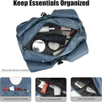 Forestfish Gym Bag For Women With Yoga Mat Holder & Shoe Compartment & Wet Dry Storage Pocket & Adjustable Strap