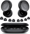 Ear Plugs for Sleeping Noise Cancelling, 50dB Soft Earplugs for Concert, Reusable Ear Plugs for Noise Reduction with Case & 8 Eartips, for Sleeping, Concert, Working, Studying, Traveling (Black)