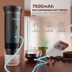 Portable Battery Coffee Maker Espresso Machine, 20 Bar Nano Car Coffee Mini Espresso Machines Self-Heating Electric Espresso Maker, USB-C 3-in-1 Ground Coffee & NS Capsule Pod RV Hiking Camping