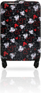 Fast Forward 20 Inches Mickey Mouse Suitcase For Kids - Hard Sided Tween Spinner Travel Trolley Kids Suitcase For Boys with Wheels