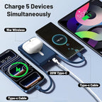 Azmuth for MagSafe Portable Charger, 10000mAh Magnetic Power Bank with 20W PD USB-C Fast Charging LED Display for MagSafe Battery Pack, Magnetic Travel Charger for iPhone 17/16/15/14/13/12 Series