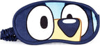 Jay Franco Bluey Kids Travel Set - 3 Piece Set Includes 40 x 50 Throw Blanket, Eye Mask, and Neck Pillow - Super Soft & Cozy Travel Accessories