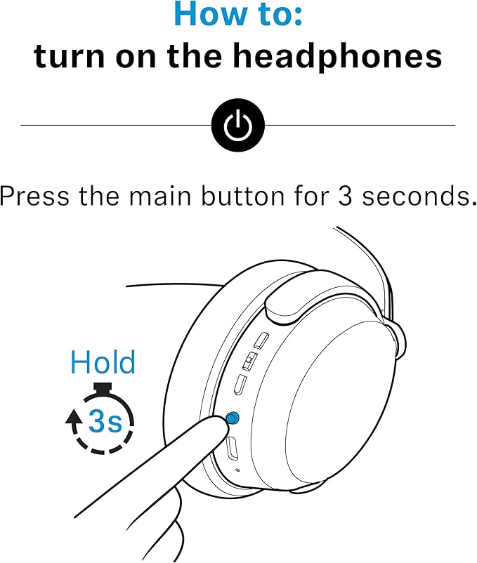 Sennheiser ACCENTUM Wireless Bluetooth Headphones Noise Cancelling - Up to 50HR Playtime, Hybrid Noise Cancelling (ANC), All-Day Comfort, Bluetooth Over Ear Headphones for School, Traveling, Black