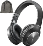 Rydohi Bluetooth Headphones Over Ear, 68H Playtime and 3 EQ Music Modes Wireless Headphones with Microphone/Deep Bass, HiFi Stereo Foldable Lightweight Headset for PC Home Travel Office （Black