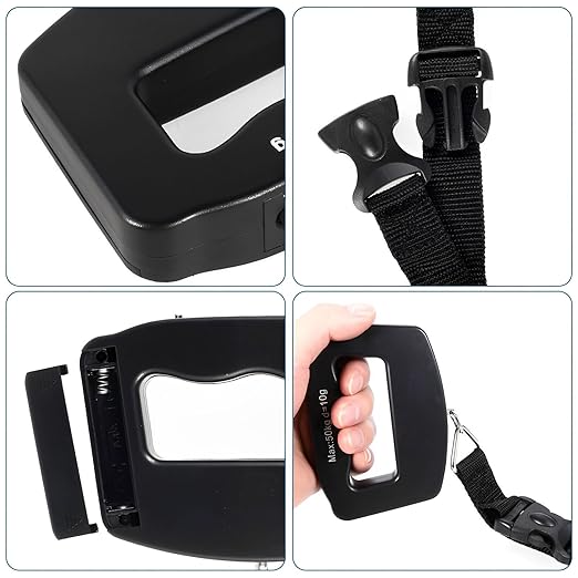 Luggage Weight Scale, Digital Luggage Scale Portable Suitcase Scale Tool Handheld Electronic Scale Backlight Weighting Travel Accessories,for Travel(3Pcs)