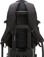 Amazon Basics Travel Laptop Backpack with Multiple Pockets and Compartments for 17 in / 43.1 cm Laptop, Water Resistant, Spacious with Padded Shoulder Straps, Black