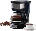 5-Cup Programmable Drip Coffee Maker with Digital Timer, Glass Carafe,24-Hour Auto Brew,2-Hour Auto Shut-Off, Pause & Pour, Removable Filter Basket,Compact Coffee Machine for Home & Office