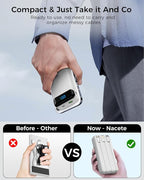 Portable Charger 40000mAh Power Bank - PD 22.5W Fast Charging Battery Pack, Built-in Cable Phone Charger 4 Output 3 Input, Compatible with iPhone 17 16 15 14 Android Samsung