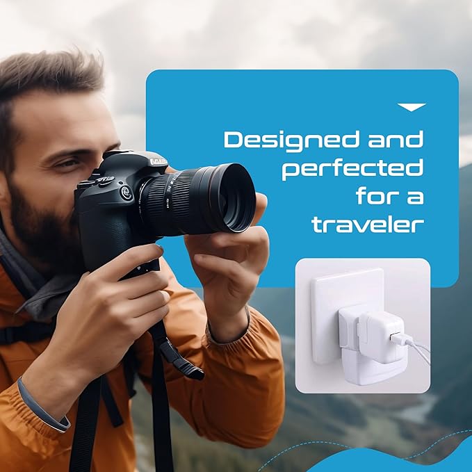 Ceptics Schuko Germany, France Plug Adapter, Dual Input - Ultra Compact Light Weight - Usa to Russia, South Korea Travel Adaptor Plug - Type E/F (3 Pack)