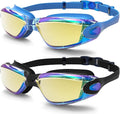 Braylin Swim Goggles, 2-Pack Swimming Goggles, Anti Fog, No Leaking For Adult Women Men Youth