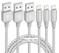 iPhone Charger 3 Pack 10 ft Apple MFi Certified Lightning Nylon Braided Cable Fast Charging Cord Compatible with iPhone 13 12 11 Pro Max XR XS X 8 7 6 Plus SE iPad and More