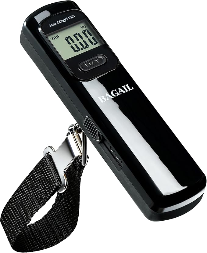BAGAIL 9 Set Packing Cubes and Battery-Free Luggage Scale