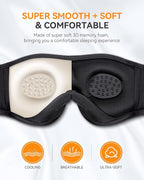 MUSICOZY Sleep Headphones Bluetooth 5.4 Headband Sleeping Eye Mask for Mom Women Men Wireless Music Earbuds Earphones for Side Sleepers Built-in HD Speakers Cool Gadgets Unique Gifts