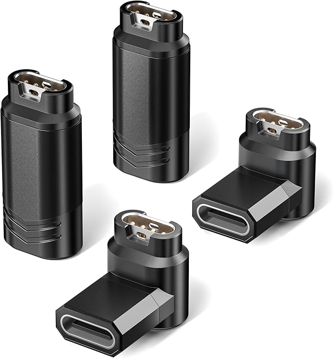 Itramax USB C Charger Adapter for Garmin Watch 4Pack,Type C Charging Cable Connector for Garmin Fenix 8 7 7S 7X 6 E Pro Solar,Forerunner 965 265 165 55,Instinct,Venu X1/SQ,Vivoactive 5 4,Epix,Tactix 8