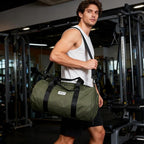 Gym Bags for Men with Side Pocket, 38L Sports Gym Duffle Bag with Adjustable Strap&Shoe Compartment, Large Waterproof Sport Duffel Bags for Travel, Sports, Fitness&Workout(Olive Green)