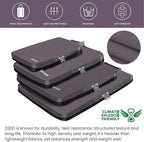 BAGAIL 4 Set/6 Set/8 Set Compression Packing Cubes Travel Accessories Expandable Packing Organizers (Cloth Pattern, 4-Dark Greyish)