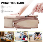 PFEYRPK Lightweight Compression Packing Cubes for Suitcases, Compressible Expandable Travel Packing Organizer with Clear Toiletries and Backpack Bag, Travel Essentials for Carry on Luggage 7 Set
