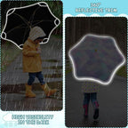 ALAZA Kids Umbrella Stick Umbrellas Cute Umbrella for Boys Girls Toddler UV/Sun Rain Windproof