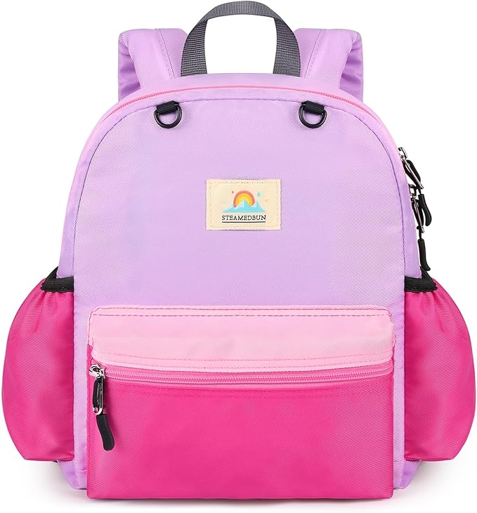STEAMEDBUN Toddler Backpack for Girls 2-4: Kids Backpack Boys Girls - Preschool Kindergarten Daycare Backpacks - 12 inch