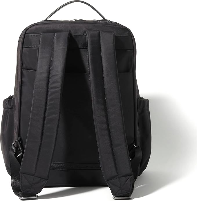 Baggallini Tribeca Expandable Laptop Backpack - 15"x11" Lightweight RFID Computer Bag for Work & Travel with Luggage Sleeve