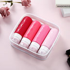 Gemice Travel Bottles for Toiletries Tsa Approved Travel Size Containers BPA Free Leak Proof Tubs Refillable Liquid Travel Accessories for Cometic Shampoo and Lotion Soap