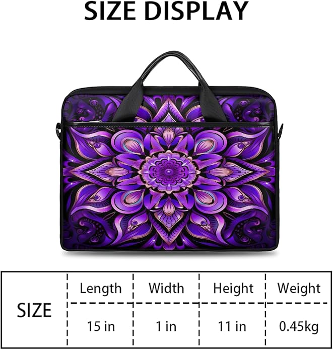 Laptop Shoulder Bag for Women Men, Waterproof Computer Case Messenger Bag Briefcase for Business Office Travel