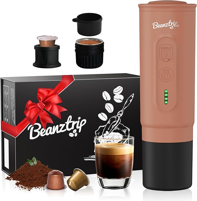 H02 PRO Portable Espresso Maker, Mini Electric Coffee Maker Compatible with Ground Coffee & NS Capsule, Father's Day 20 Bar Travel Espresso Machine with Self-Heating for Camping, RV