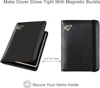 WALNEW Passport Holder for Travel, RFID Passport Cover Wallet for Women Men, PU Leather Passport Book Card Holder Case with Pen, Travelling Essentials for Flying