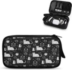 Cats Print Electronic Organizer Travel Case Waterproof Travel Cord Organizer Pouch, All-in-One Storage Bag for Accessories, Charger, Cable