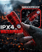 Victoper Red LED Flashlights, High Powered High Lumens Super Bright Tactical Flashlight, Rechargeable, 5 Modes Zoomable Waterproof Flash Lights for Emergency, Outdoor, Home, Camping, Hiking
