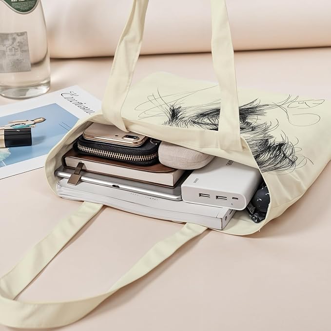 ANNA QUEEN Cat Tote Bag Shoulder Bag Handle Bag for Gym Yoga Picnic Beach Kitchen Reusable