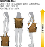 Carhartt Classic Convertible Backpack Tote, Durable Water Repellent Material W/ 17" Laptop Sleeve, Black