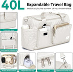 Joyway Luggage Sets 6 Piece with Detachable Spinner Wheels, Lightweight Hard Shell Travel Suitcse Set with TSA Lock (White, 6 Piece Set)