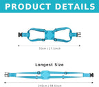 Travelkin Luggage Straps - Bungees for Suitcases, Add a Bag, Travel Bag Bungee Belt for Luggage Carry On (Blue 2 Pack)