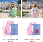 STEAMEDBUN Corduroy Kids Backpack for Girls 5-8: Girls Backpack for Elementary Kindergarten - 15 inch Cute Backpacks for Kids - Rainbow