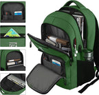 Volher Laptop Backpack,Business Travel Anti Theft Slim Durable Laptops Backpack,Water Resistant College Computer Bag for Women & Men Fits 15.6 Inch Laptop and Notebook-Green