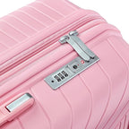Hard Shell Luggage Sets 4 Piece with 360 Spinner Wheels,Lightweight Suitcase Set with TSA Lock,Travel Luggage Set with Telescoping Handle,Light and Strong,Easy to Clean (Pink 2)
