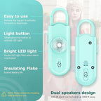 Personal Safety Alarm for Women Girls, 130dB Loud Siren with Key Chain, SOS Strobe Light, Flashlight, Double Speakers Help Kids/Elders/ Students Emergency Call, Gift for Self Defense Device