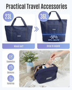 LIGHT FLIGHT 3-Piece Luggage Sets, Expandable Carry On Luggage 22x14x9 Airline Approved, Hardside Carry On Suitcases with Wheels, TSA Lock Travel Luggage Sets, Royal Blue