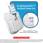 Ceptics 35W Universal Travel Adapter Kit – 2 USA sockets, USB-A, USBC, 1x PD 35W USB-C and USBC Cable, Surge Protected, Plugs for EU, UK, China, AU, Japan - for Laptop, Phone, Camera-ETL Tested