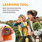 Compass Hiking Survival, Wilderness Survival Compass for Kids- Magnetic Gear Set Navigation Map- Backpacking Camping Hunting Survival