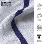 CASA COPENHAGEN Prime Bar Mop Towels - Pack of 12, 15"x19" 100% Cotton, Highly Absorbent & Durable Towels, Multipurpose Kitchen Towels for Home, Bar, Restaurant, Cleaning & More